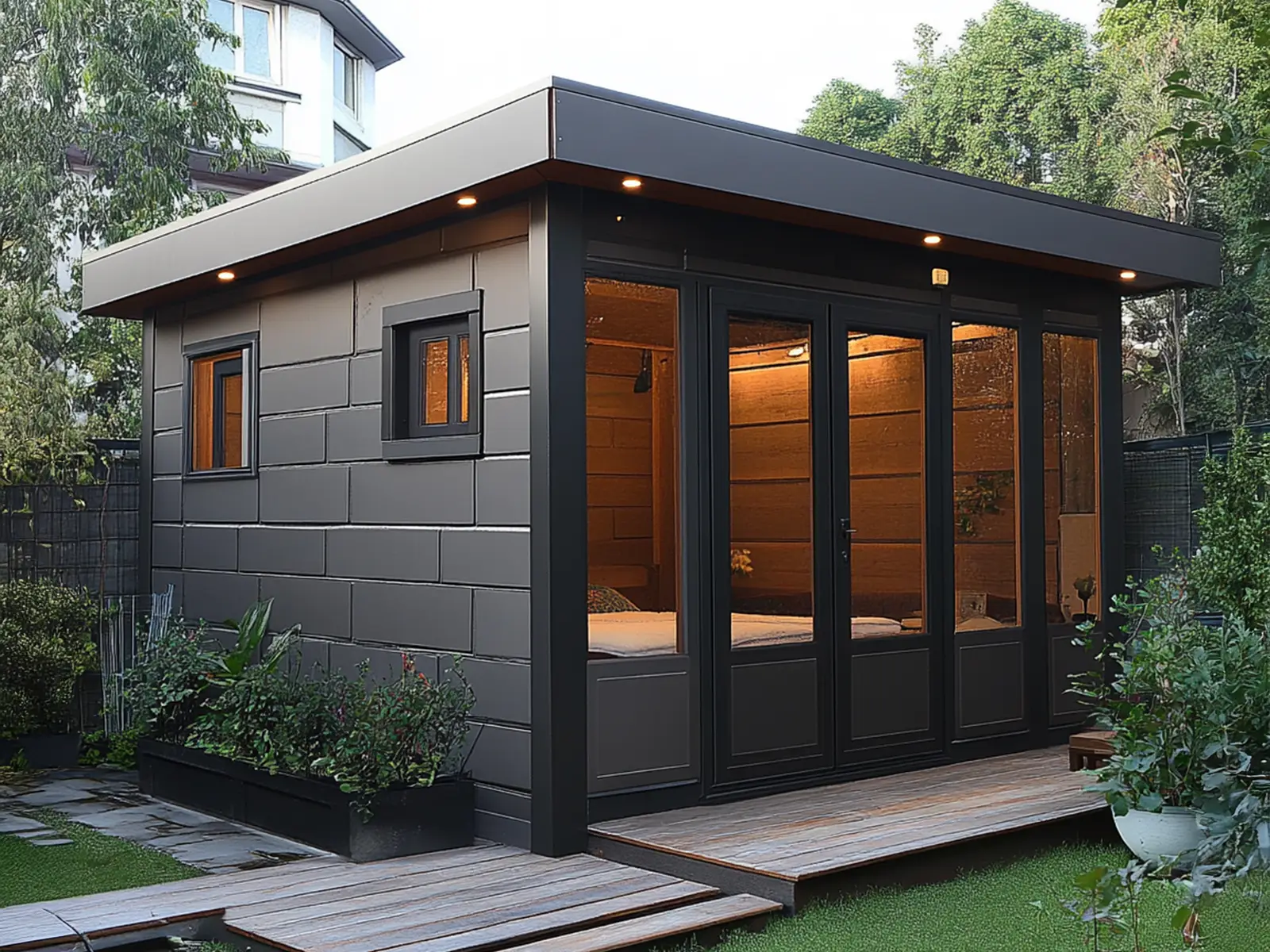 Tiny House - Modulhus - Minihus - Containerhus, Prefabricerat Hus - 50 m² - Energieffektiv - SIP-Modell