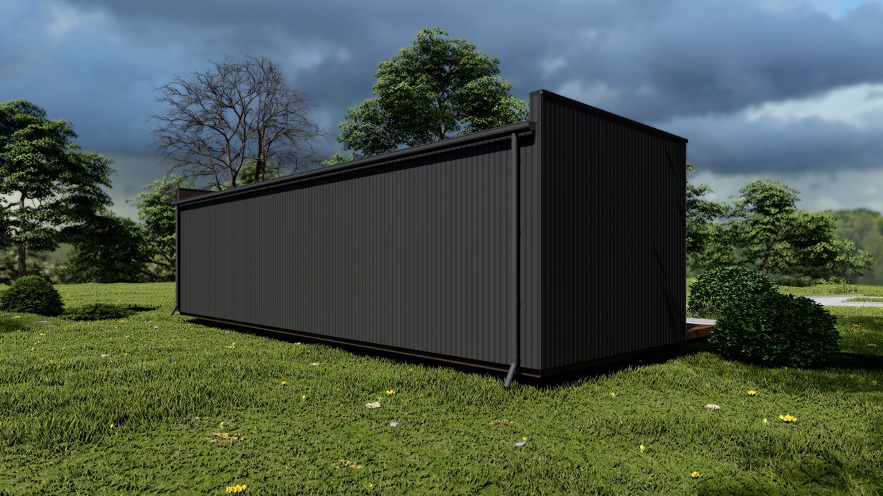 Tiny House - Modulhus - Minihus - Containerhus, Prefabricerat Hus - 39 m² - Energieffektiv - SIP-Modell