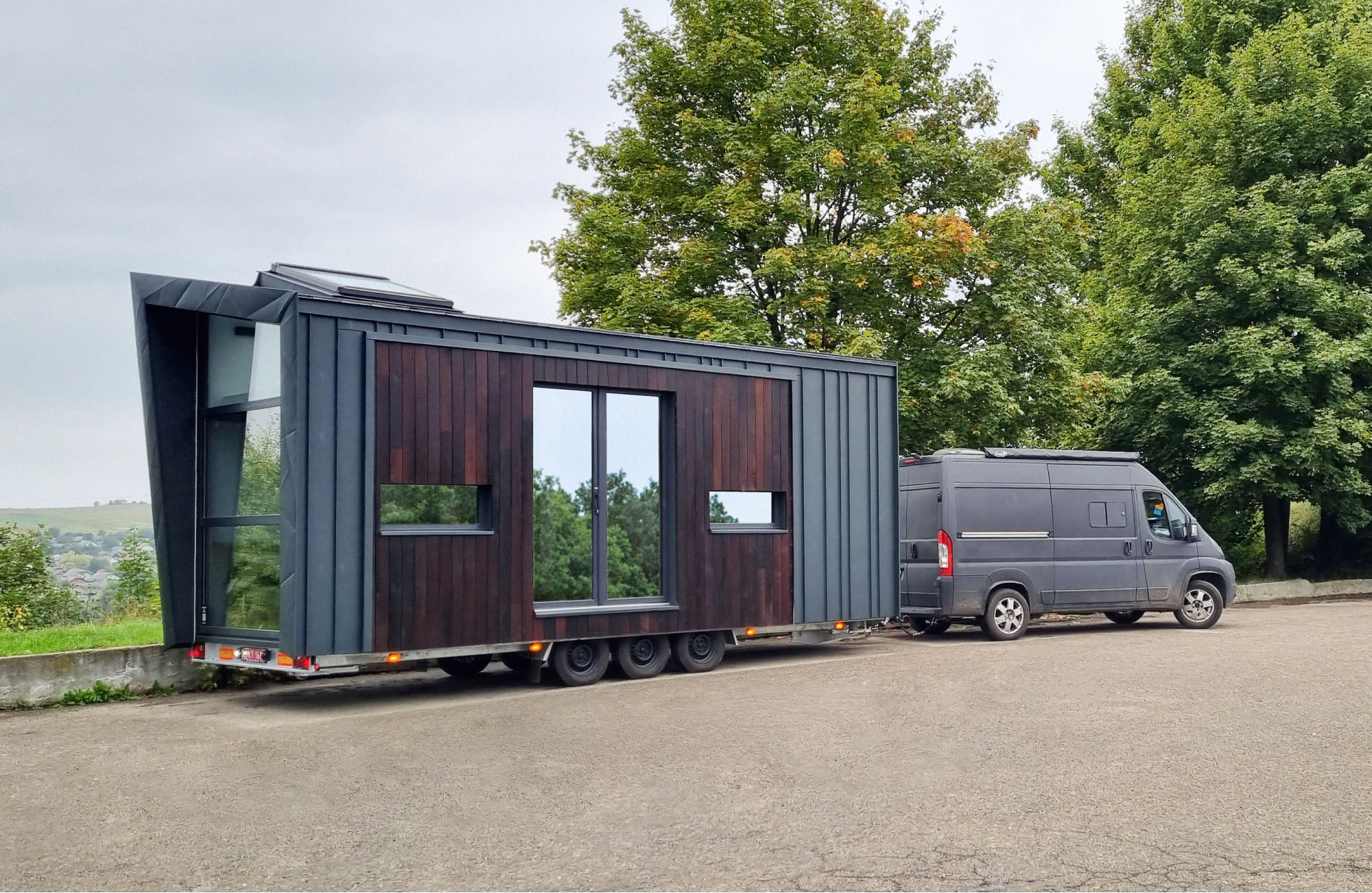 Tiny House, Containerhus, Modulhus, Minihus, 16,72 m² - för 2 personer - Modell 0