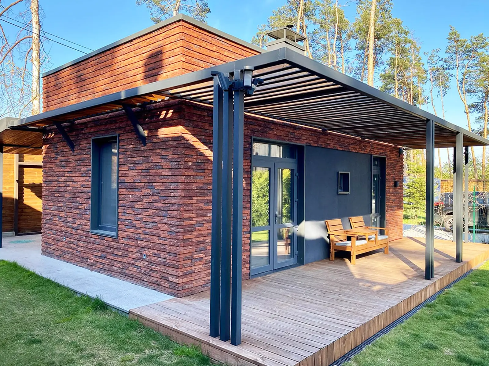 Tiny House - Modulhus - Minihus - Containerhus, Prefabricerat Hus - 50 m² - Energieffektiv - SIP-Modell