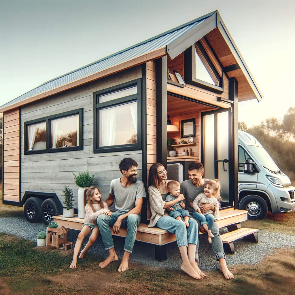 resa-med-barn-i-ett-minihus-p-hjul