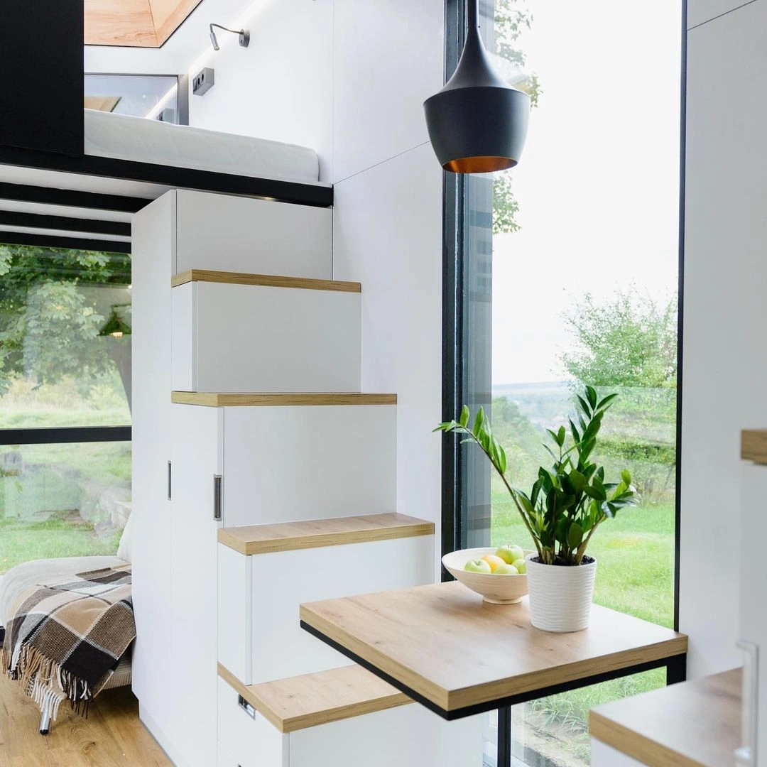 Tiny House, Containerhus, Modulhus, Minihus, 21,78 m² , två våningar - Modell G Tiny House, Containerhus, Modulhus, Minihus, 21,78 m² , två våningar - Modell G