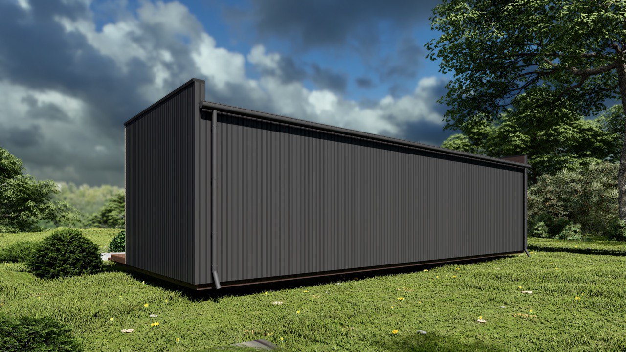 Tiny House - Modulhus - Minihus - Containerhus, Prefabricerat Hus - 39 m² - Energieffektiv - SIP-Modell